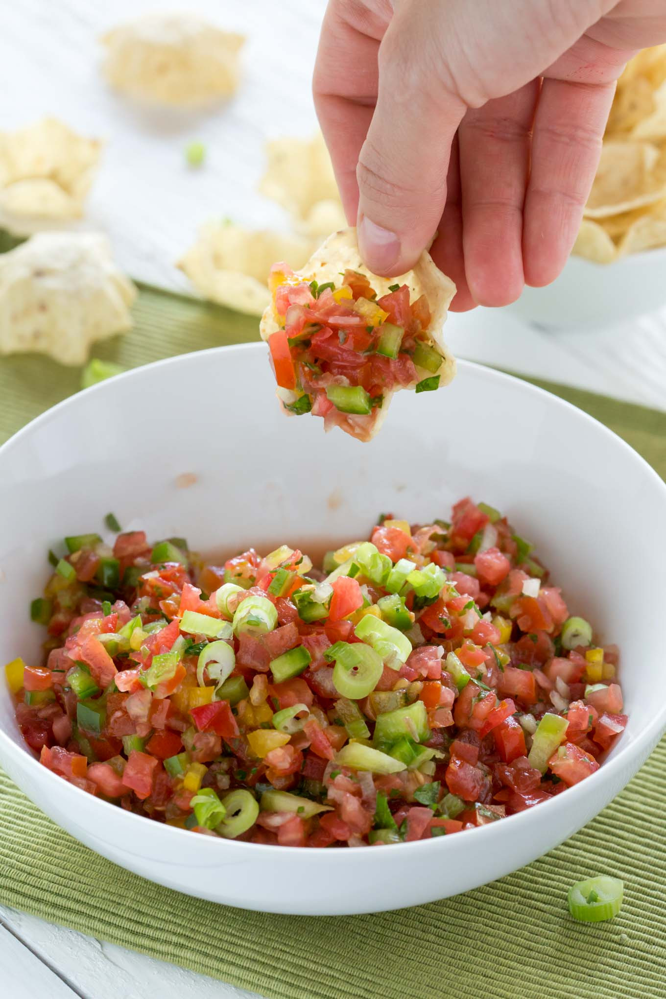 Basic Salsa Recipe
 FRESH TOMATO SALSA