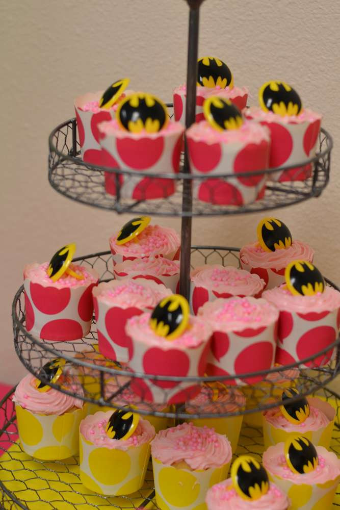 Batgirl Birthday Party Supplies
 Super Heroes Batman Batgirl Hot Pink Yellow Black