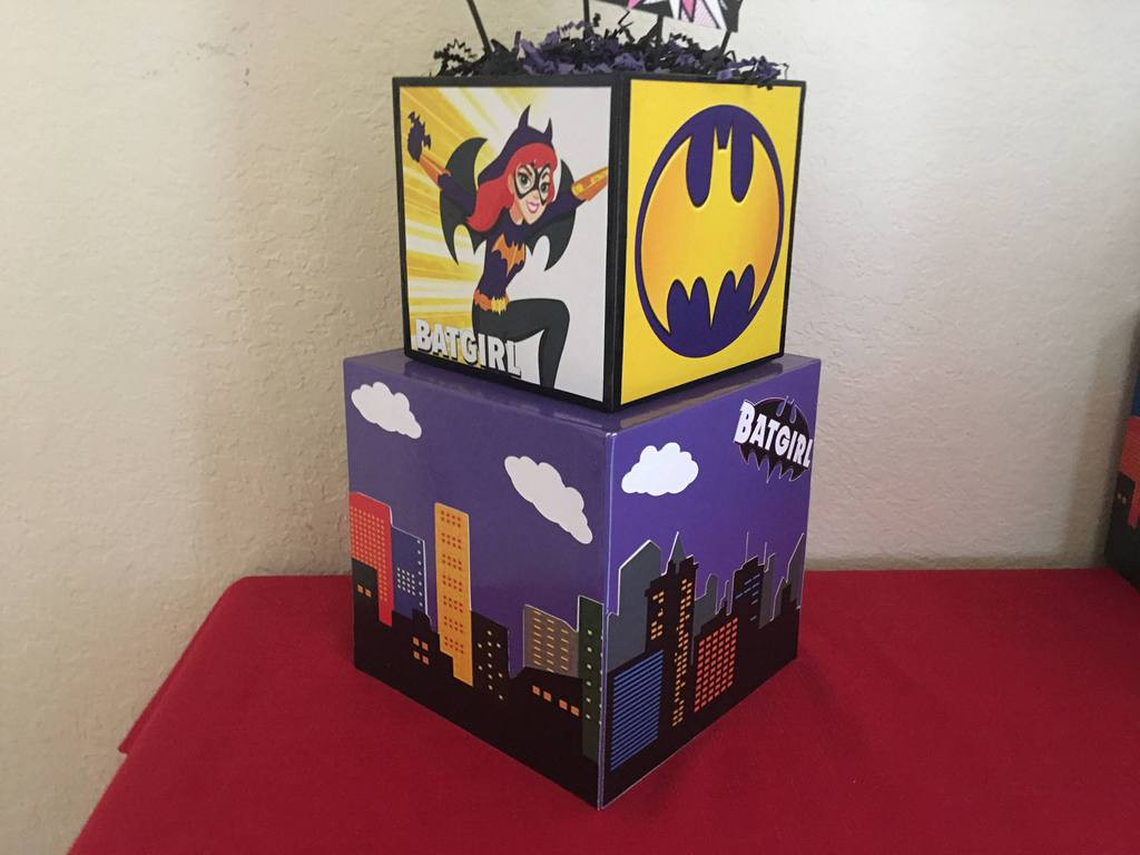 Batgirl Birthday Party Supplies
 Batgirl DC SuperHero Girl Centerpiece batgirl superhero