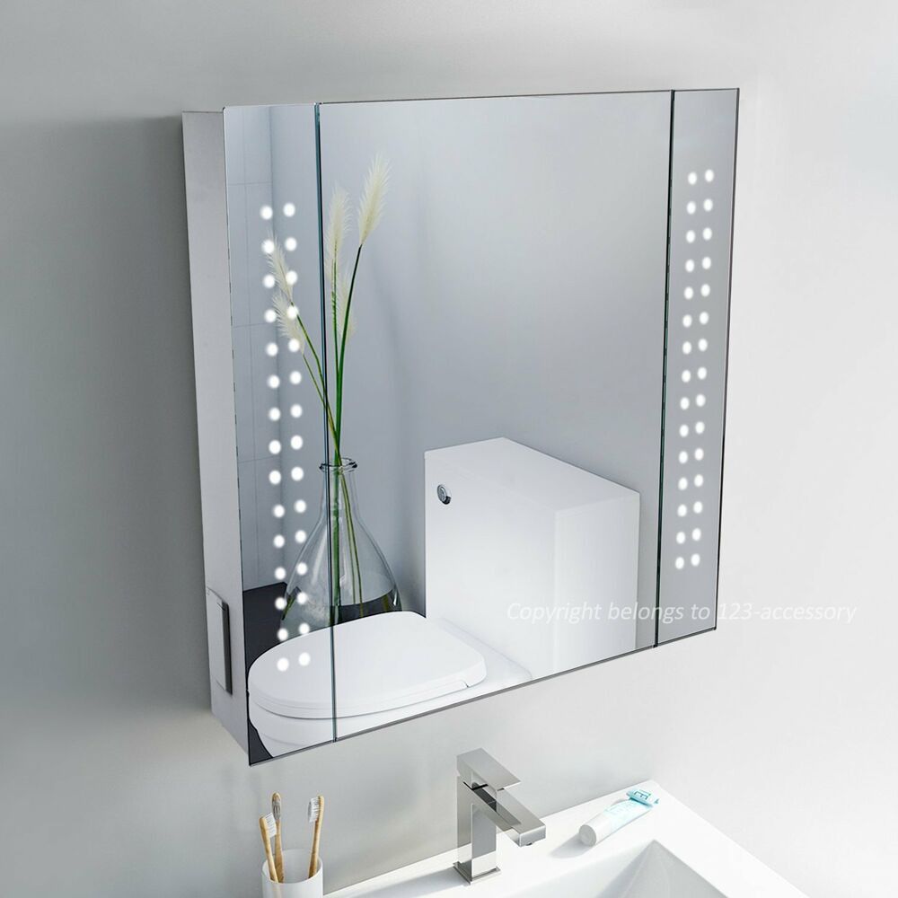 Bathroom Cabinet Mirrors
 60 Led Demister Illuminated Bathroom Cabinet Mirror with