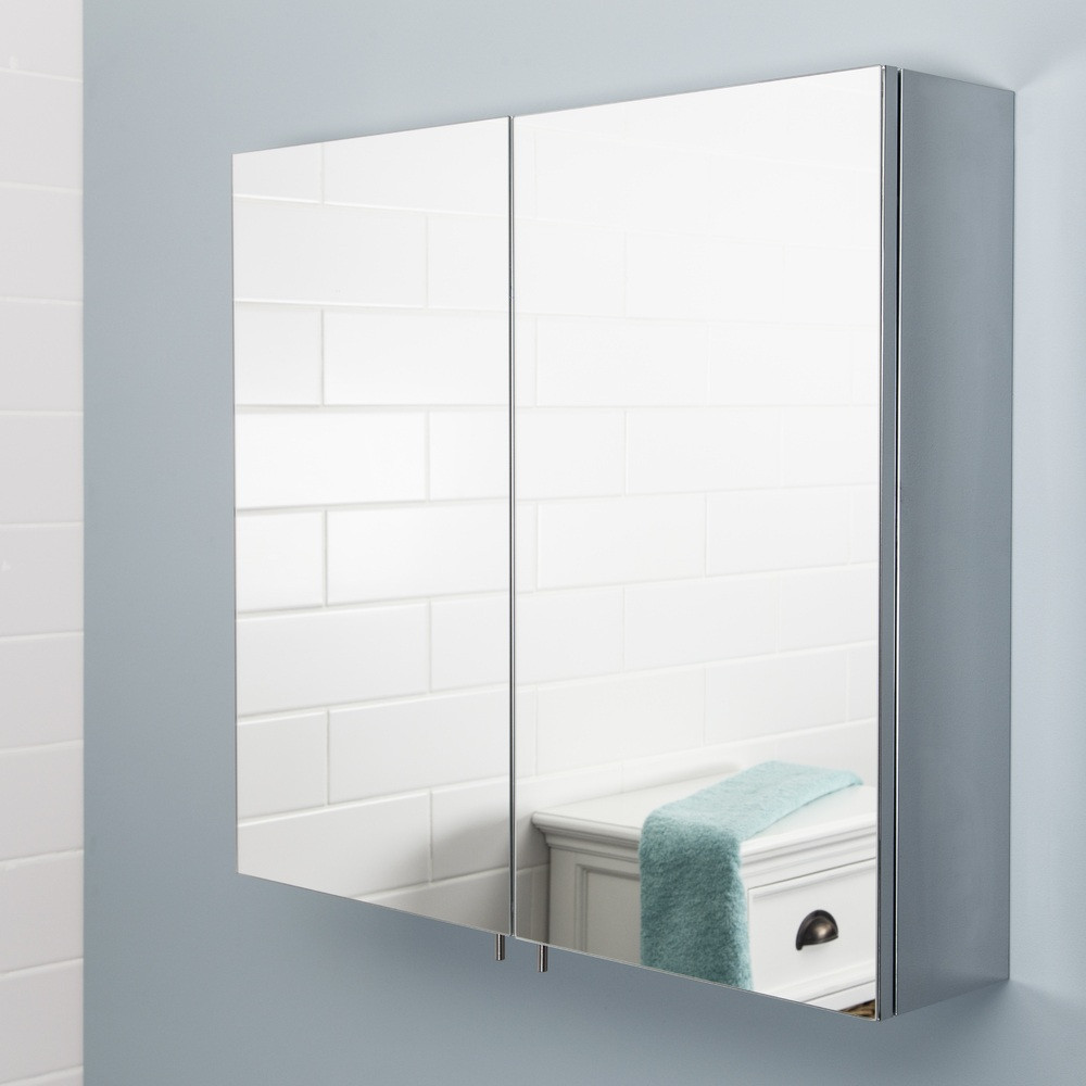 Bathroom Cabinet Mirrors
 Stainless Steel Bathroom Cabinet Mirror & Doors