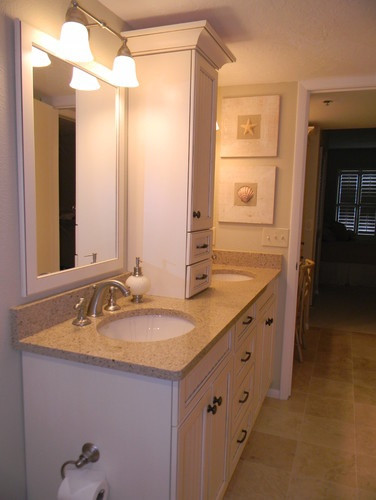 Bathroom Countertop Storage Tower
 Double vanity Towers and Countertops on Pinterest