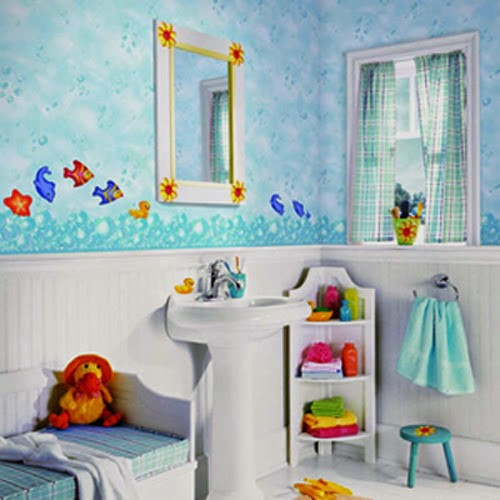 Bathroom Decor For Kids
 Celebrity Homes Amazing Kids bathroom Wall décor ideas