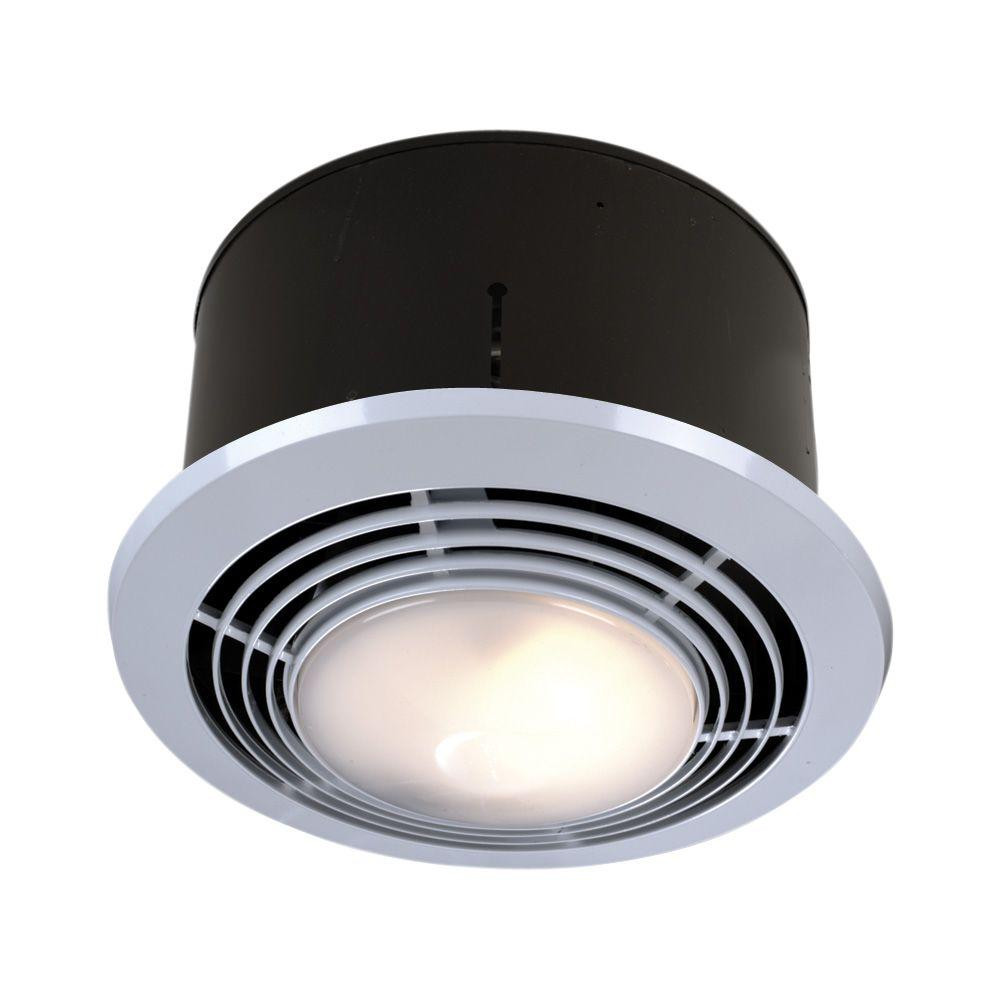 Bathroom Exhaust Fan With Heater
 NuTone 70 CFM Ceiling Bathroom Exhaust Fan with Light and