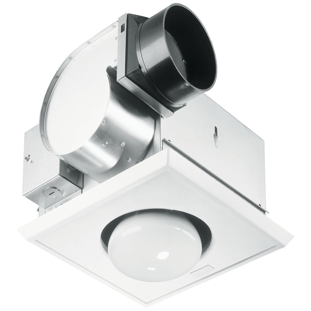 Bathroom Exhaust Fan With Heater
 Bathroom 70 CFM Exhaust Fan with Heat Lamp and Light