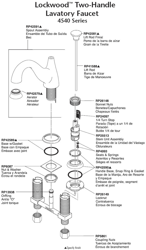 Bathroom Faucet Parts Diagram
 PlumbingWarehouse Delta Bathroom Faucet Parts For