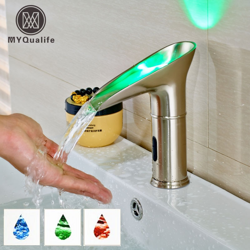 Bathroom Faucet With Led Light
 Luxury Water Saving Led Light Basin Faucet Light Led