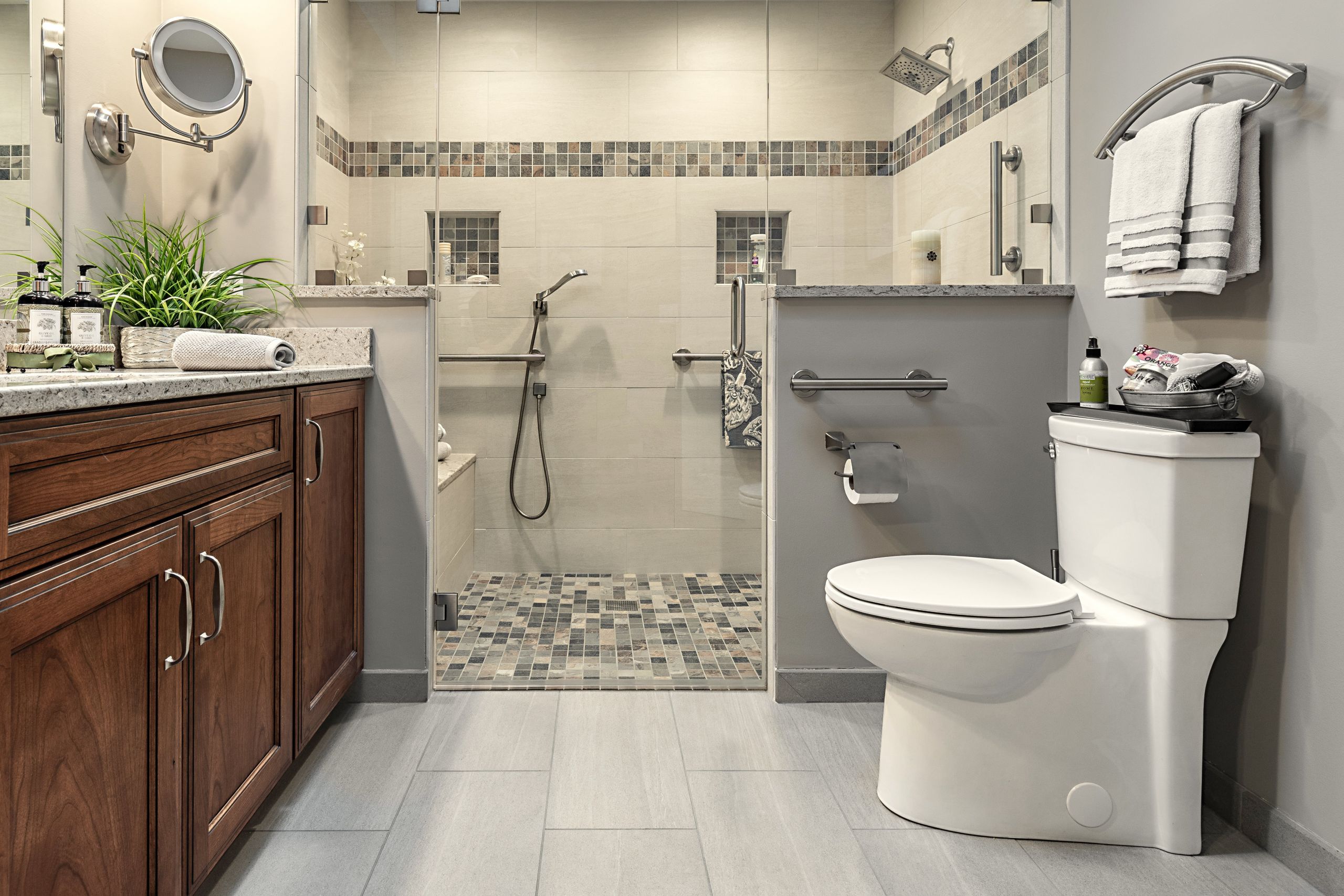 Bathroom Layouts With Shower
 Universal Design Master Bath Barrington