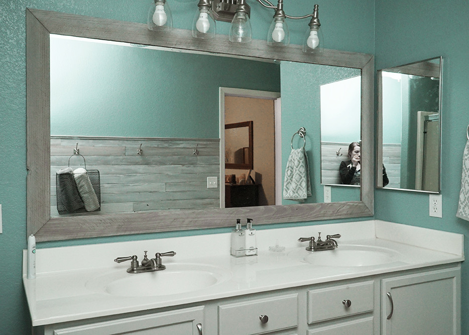 Bathroom Mirror Frames
 DIY Bathroom Mirror Frame for Under $10