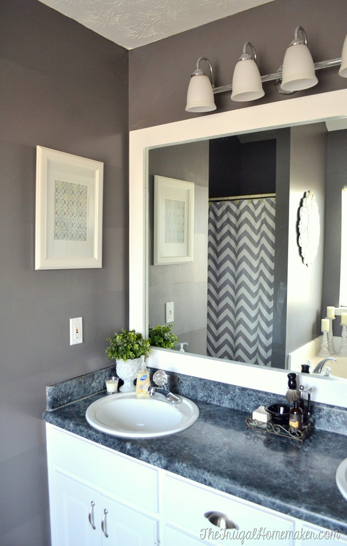 Bathroom Mirror Frames
 How to frame out that builder basic bathroom mirror for