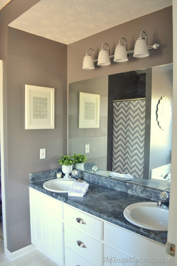 Bathroom Mirror Frames
 How to frame out that builder basic bathroom mirror for