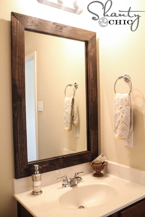 Bathroom Mirror Frames
 Easy DIY Bathroom Updates My Life and Kids