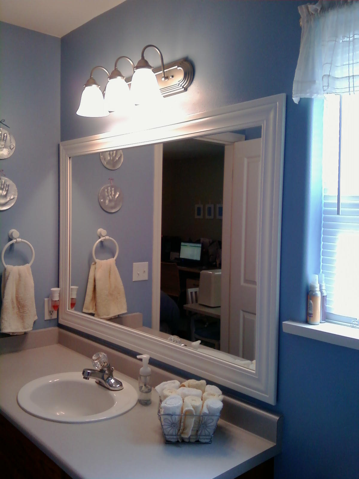 Bathroom Mirror Frames
 This Thrifty House Framed Bathroom Mirror