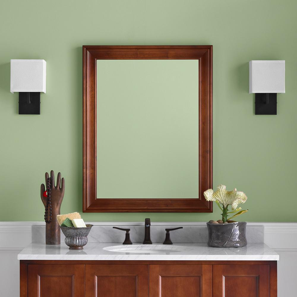 Bathroom Mirror Frames
 27" William Traditional Solid Wood Framed Bathroom Mirror