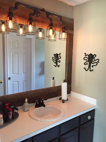 Bathroom Over Vanity Lighting
 Industrial Vanity Lighting Vanity light over mirror in