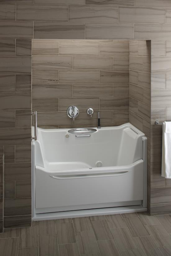 Bathroom Shower Tub
 Elevance Rising Wall Bathtub by Kohler