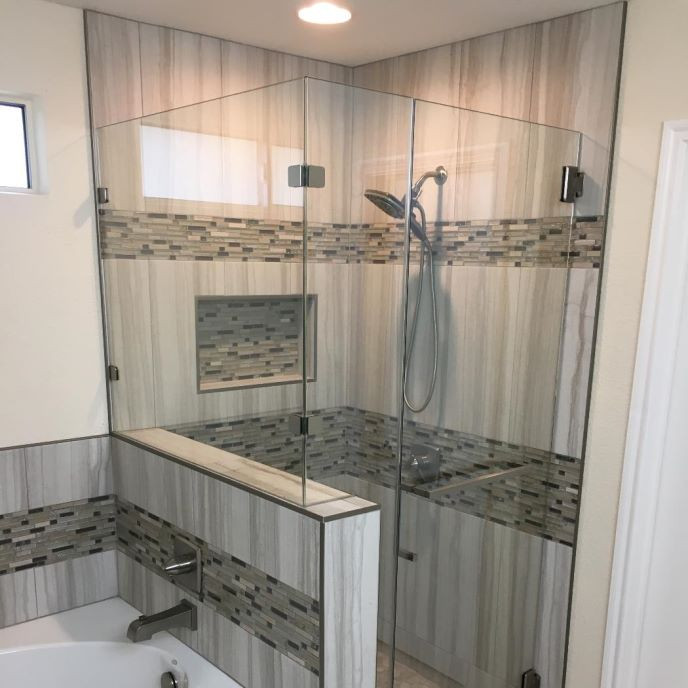 Bathroom Shower Tub
 Master Bath Shower Tub Vanity Counter Remodel