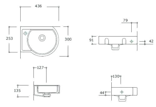 Bathroom Sink Size Guide
 Bathroom Sink Standard Size Bathroom Design Ideas