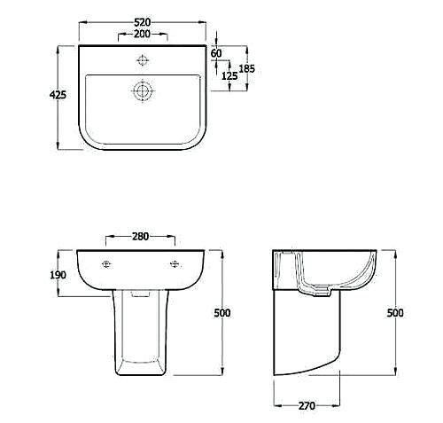 Bathroom Sink Size Guide
 Bathroom Sink Standard Size Bathroom Design Ideas