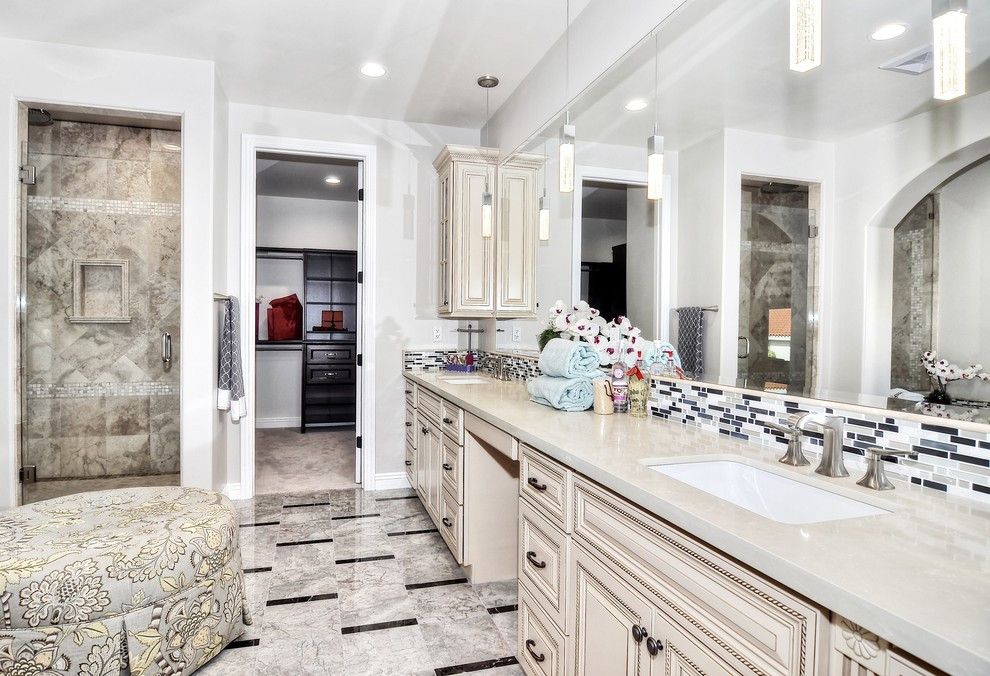 Bathroom Vanities Orange County
 Luxurious Beautiful Master Bathroom Transitional