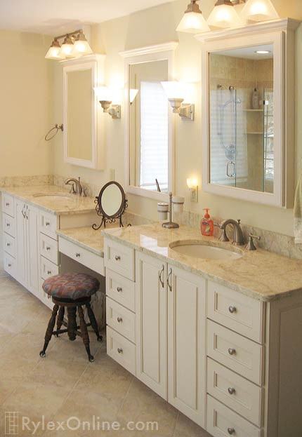 Bathroom Vanities Orange County
 bathroom vanity with makeup counter