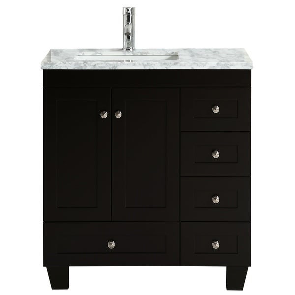 Bathroom Vanity 30 X 18
 Shop Eviva Happy 30" x 18" Espresso Bathroom Vanity