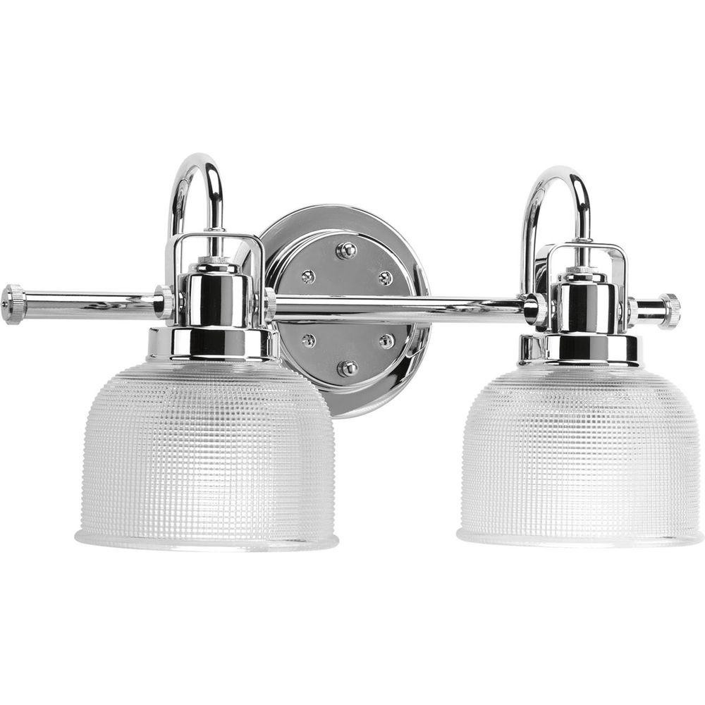 Bathroom Vanity Light Bulbs
 Progress Lighting Archie Collection 17 in 2 Light Chrome