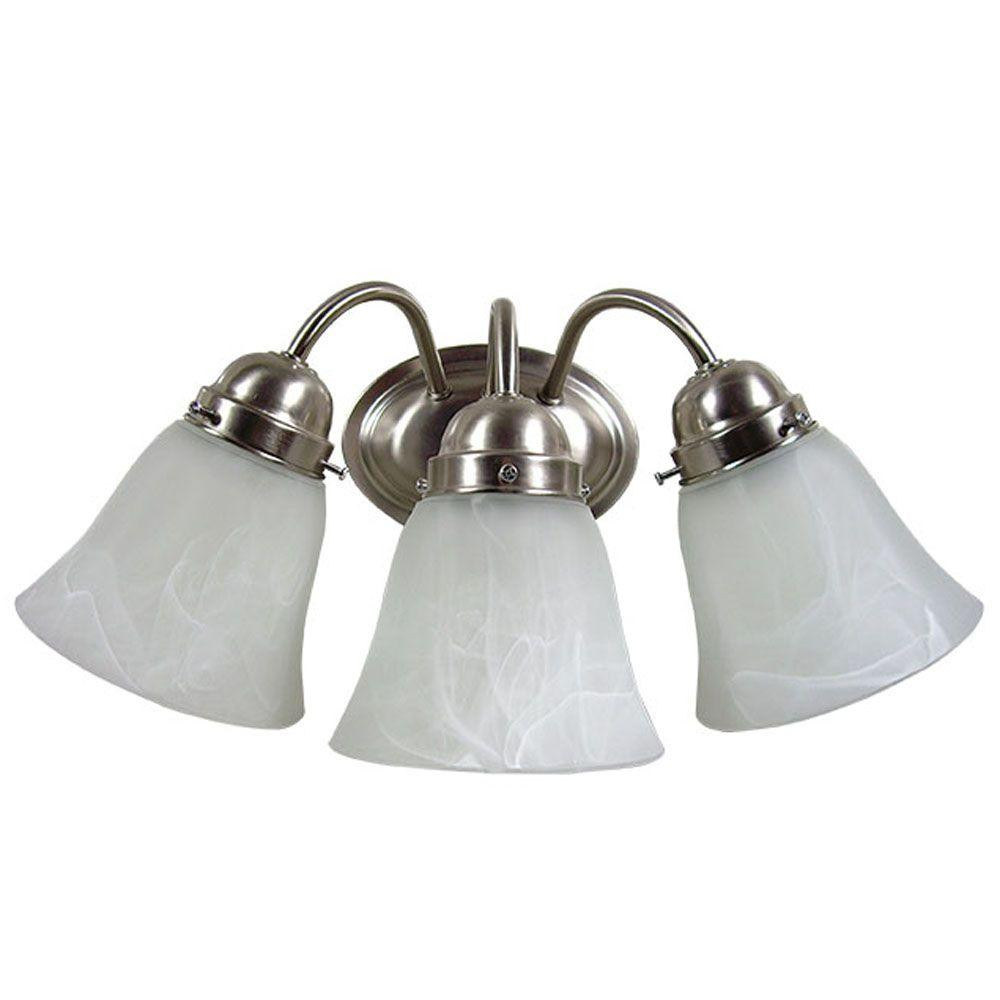 Bathroom Vanity Light Bulbs
 Yosemite Home Decor Vanity Lighting Series 3 Light Satin