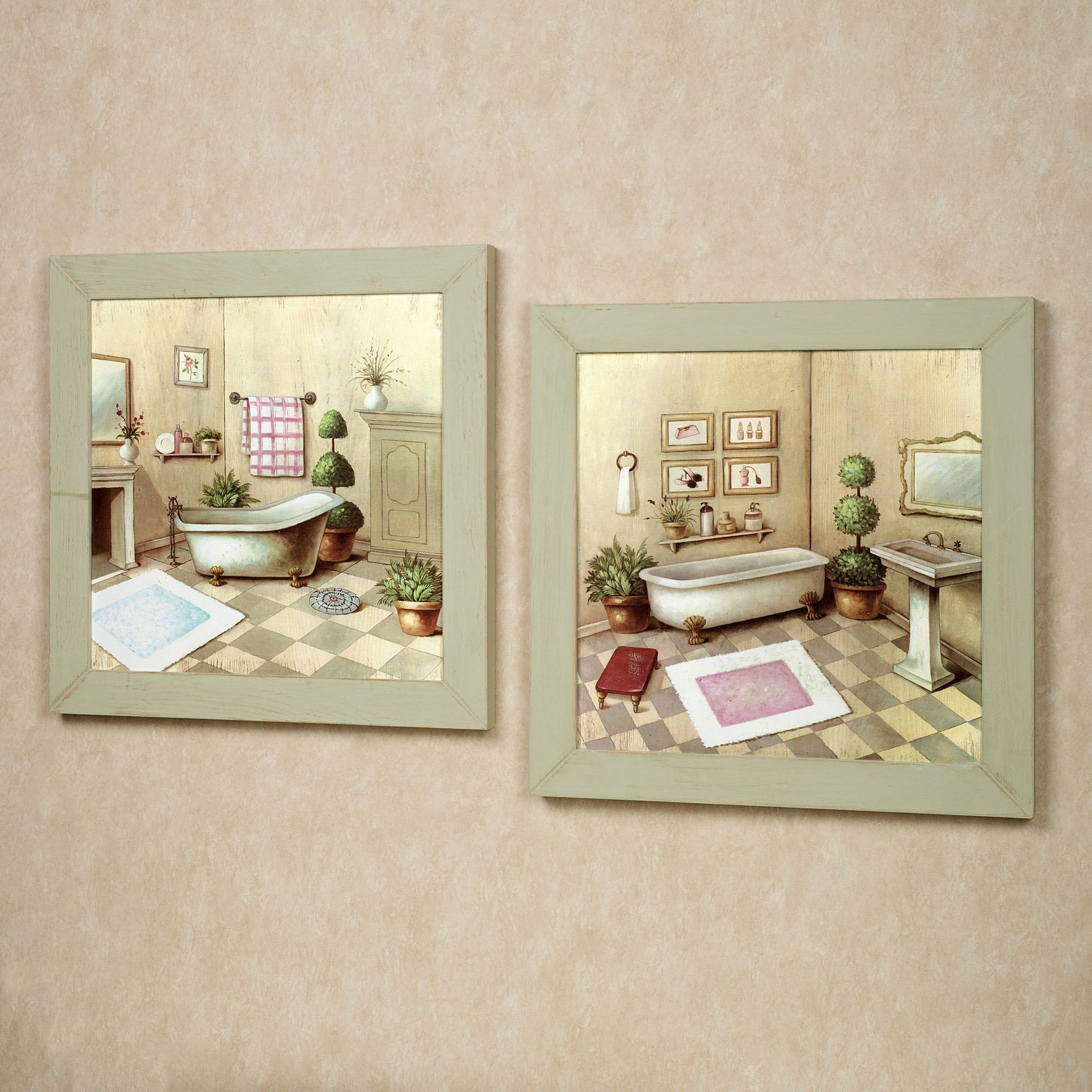 Bathroom Wall Art Sets
 Garran Bathroom Washtub Framed Wall Art Set