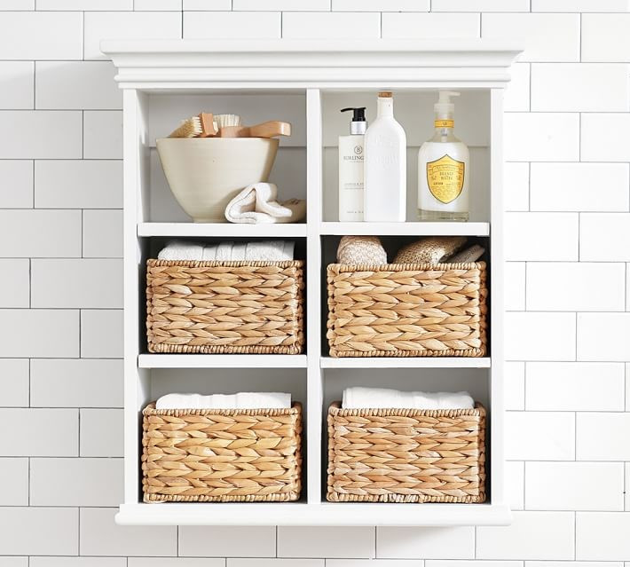 Bathroom Wall Cabinet With Baskets
 Less Is More Modern Bathroom Decor