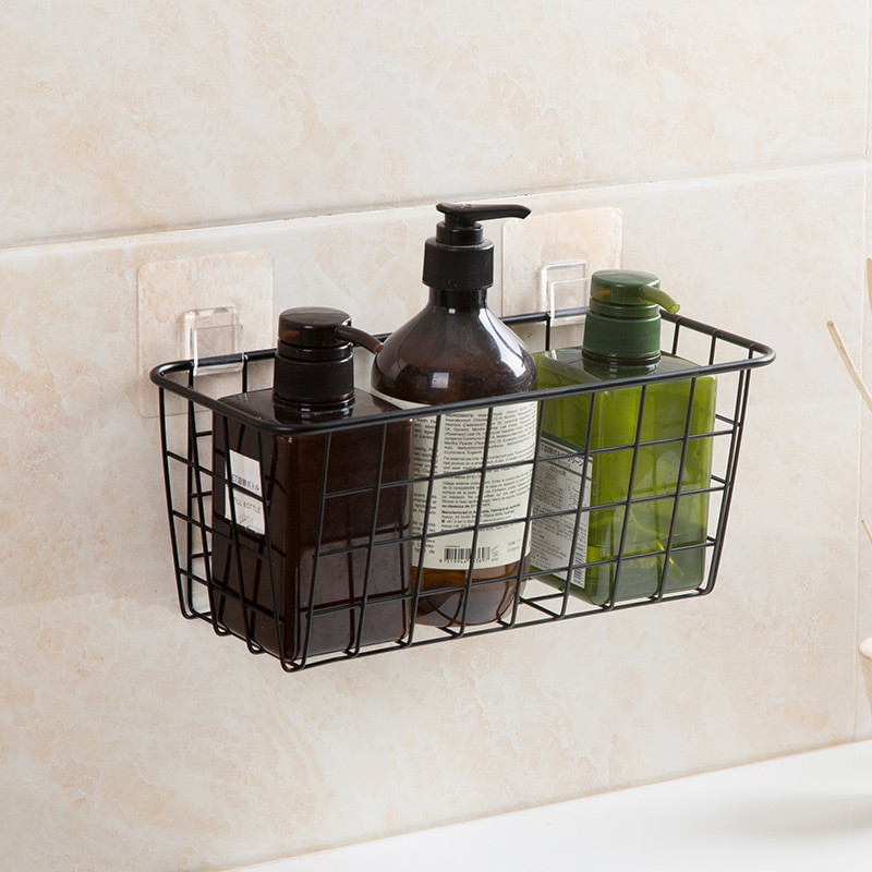 Bathroom Wall Cabinet With Baskets
 Kitchen Seasoning Hanging Basket Desktop Storage Basket