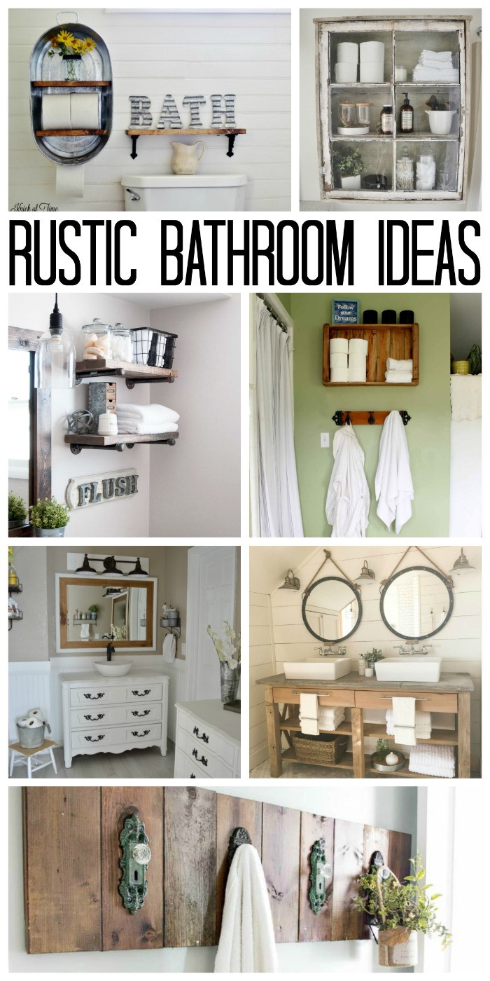 Bathroom Wall Decor Pinterest
 Rustic Bathroom Ideas for Your Home The Country Chic Cottage