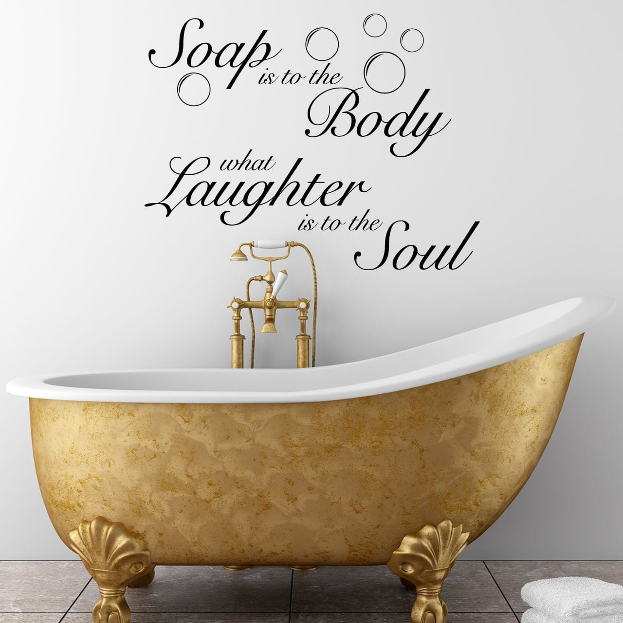 Bathroom Wall Quotes
 Bathroom Wall Sticker Inspirational Quote Ideas