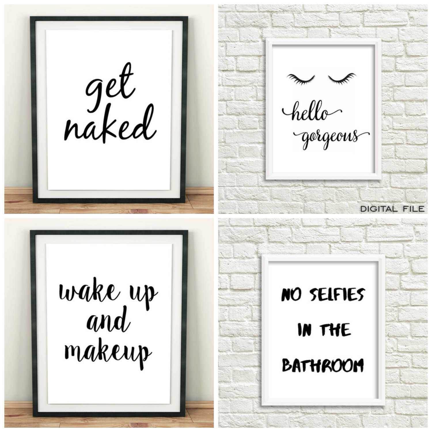 Bathroom Wall Quotes
 Girly bathroom decor Bathroom wall quotes girly ts Get