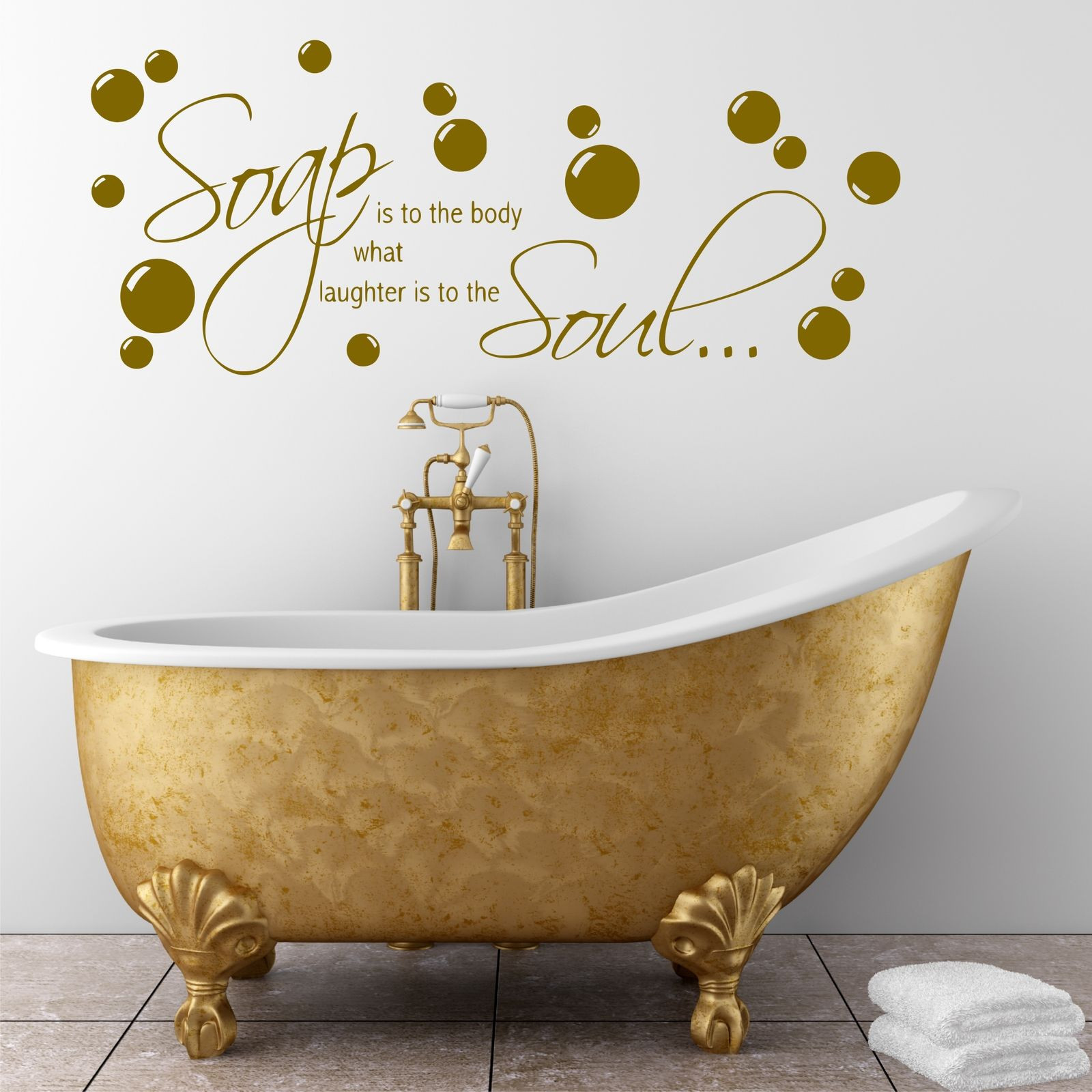 Bathroom Wall Quotes
 Bathroom Wall quote Soap Body Wall Sticker Decal Transfer