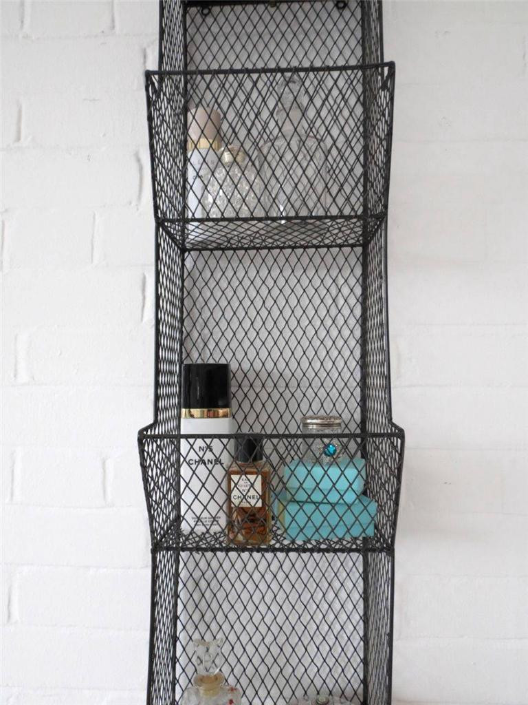 Bathroom Wall Rack
 Bathroom Wall Rack Metal Wire Shelf Shelving