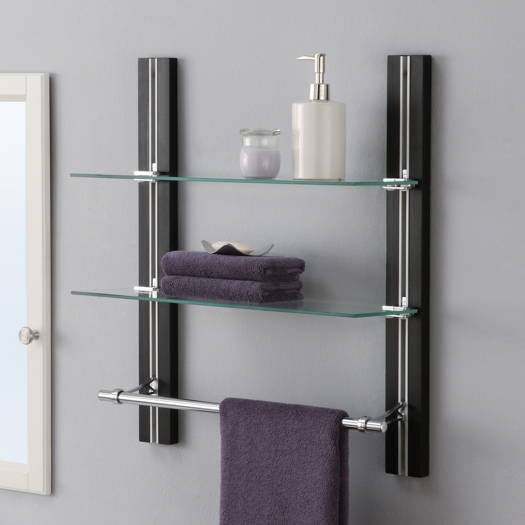 Bathroom Wall Rack
 Bathroom fortable Soft Towel Shelves With Unique