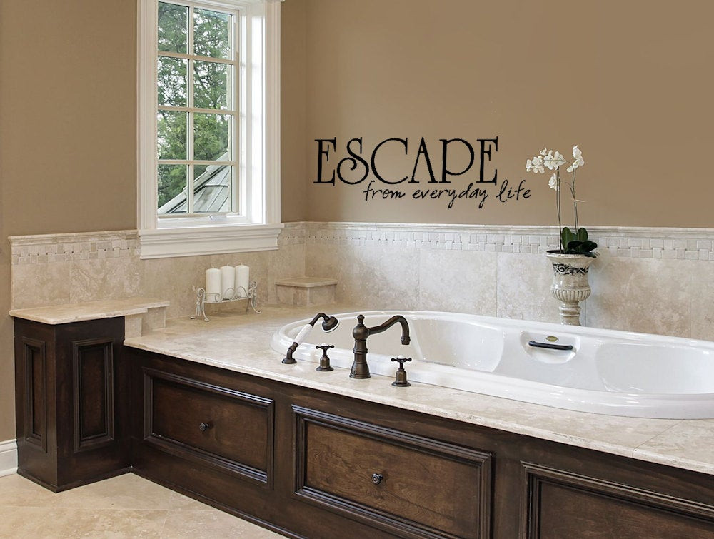 Bathroom Wall Stickers
 Bathroom Decor Wall Sticker Bathtub Escape Bathroom Wall