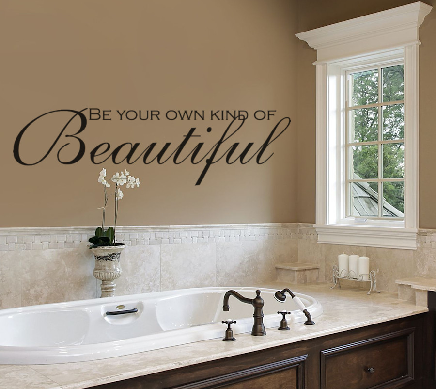 Bathroom Wall Stickers
 Bathroom Wall Decals Be Your Own Kind of Beautiful