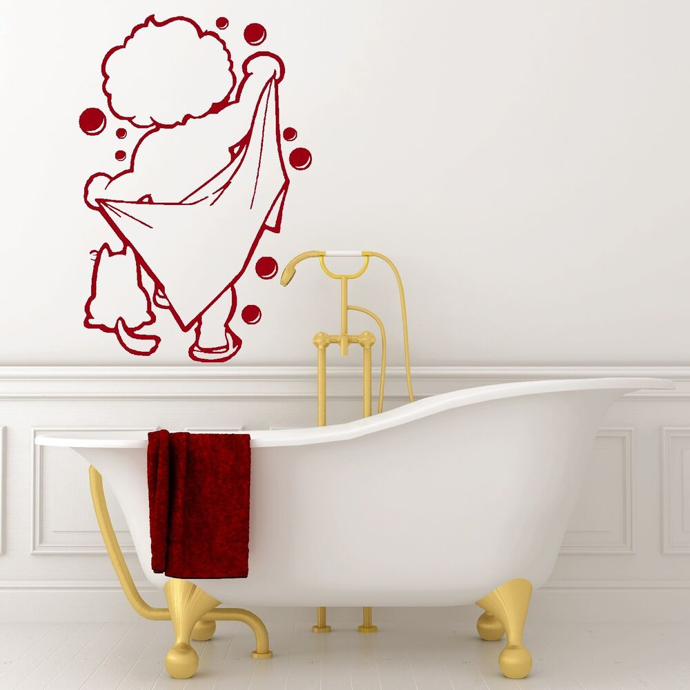 Bathroom Wall Stickers
 BATH TIME vinyl wall art bathroom shower sticker decal