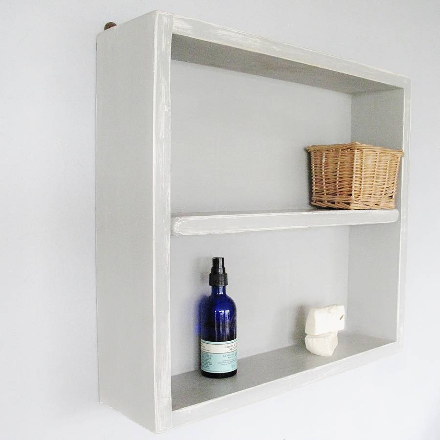 Bathroom Wall Units
 Vintage Wooden Painted Bathroom Wall Unit By Seagirl And