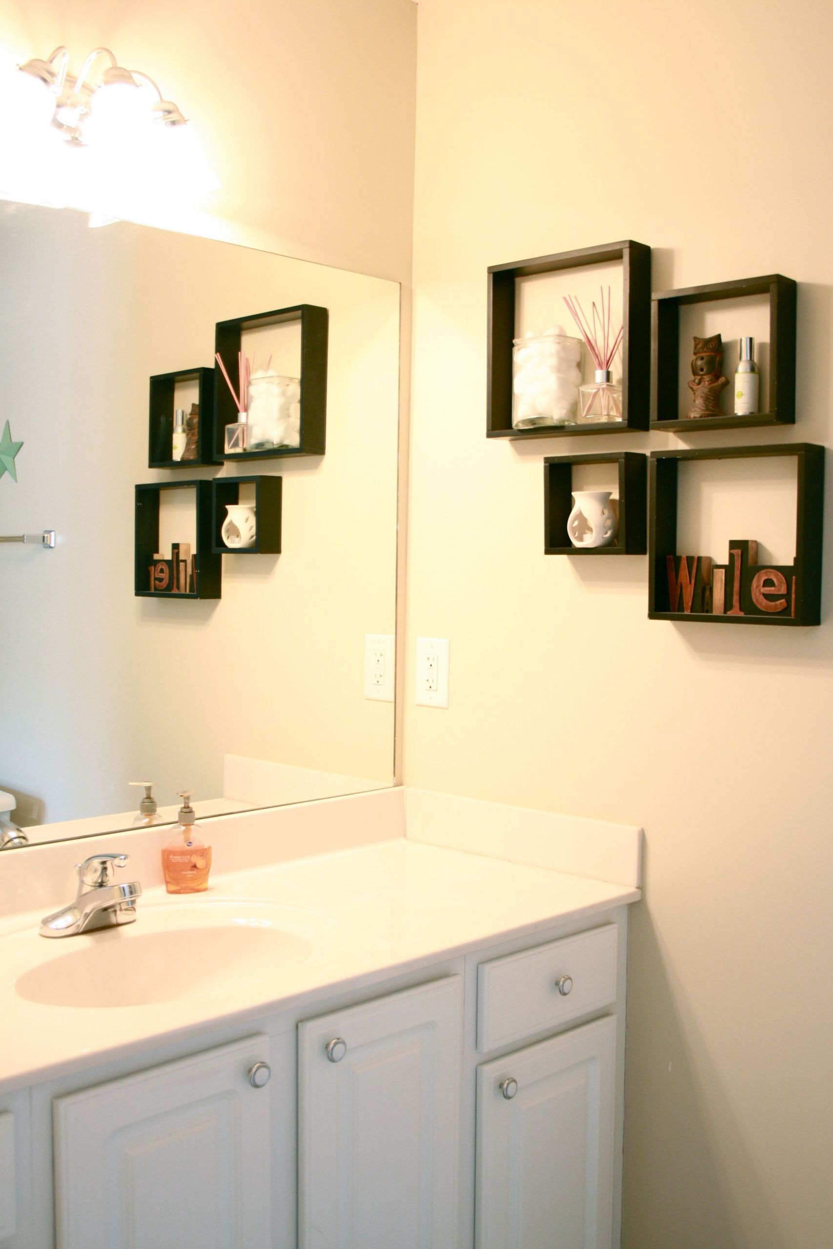 Bathroom Walls Ideas
 Chic Bathroom Wall Shelving Ideas for Cleaner Bathroom