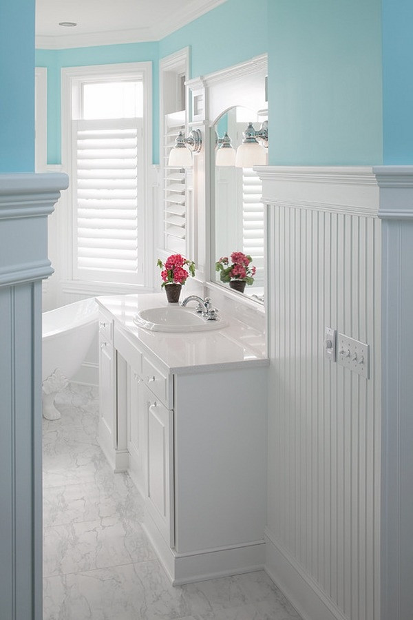 Bathroom With Beadboard Walls
 The timeless beauty of beadboard adds charm and coziness