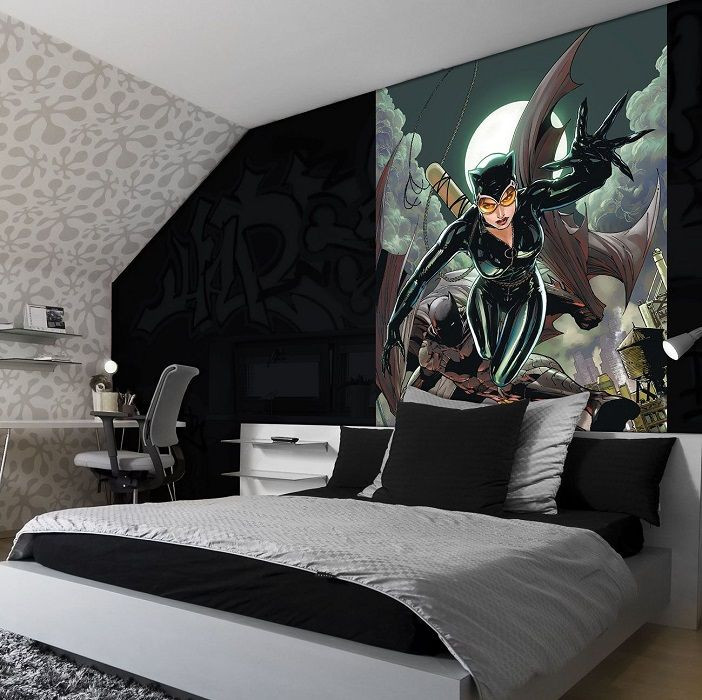 Batman Bedroom Wallpaper
 wallpaper 184x254cm Catwoman & Batman kids teenagers