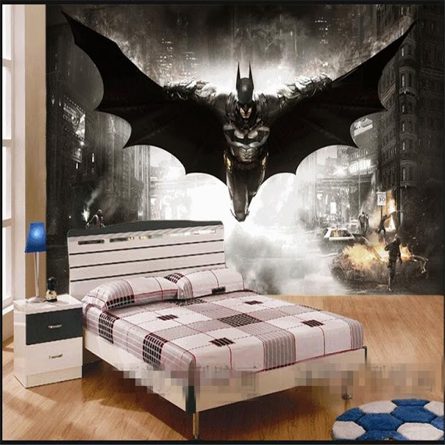 Batman Bedroom Wallpaper
 Wallmuraline Batman wall mural