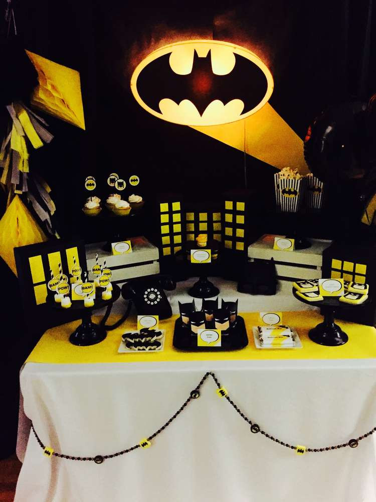 Batman Birthday Party Decorations
 Batman Birthday Party Ideas 1 of 15