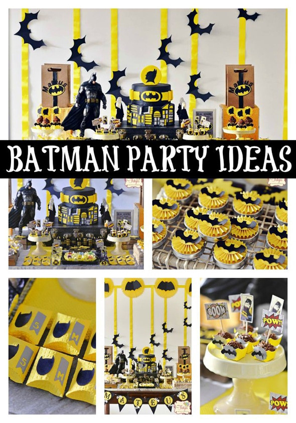 Batman Birthday Party Decorations
 Batman Themed Birthday Party Pretty My Party Party Ideas