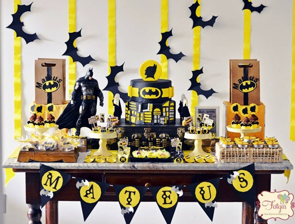 Batman Birthday Party Decorations
 Batman Themed Birthday Party Pretty My Party