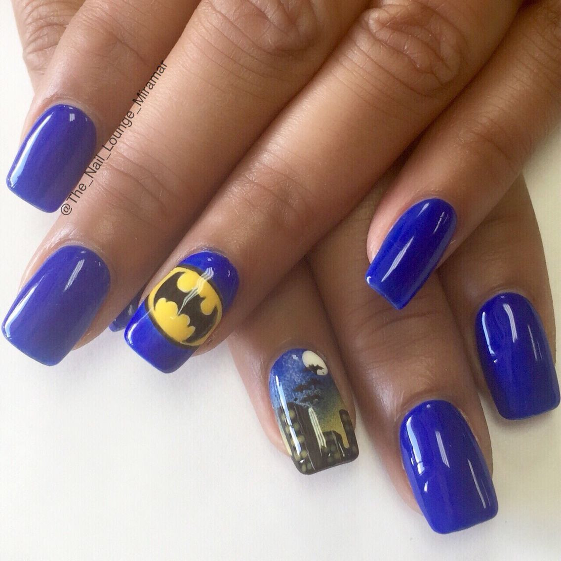 Batman Nail Designs
 Batman nail art design Nail Art Pinterest