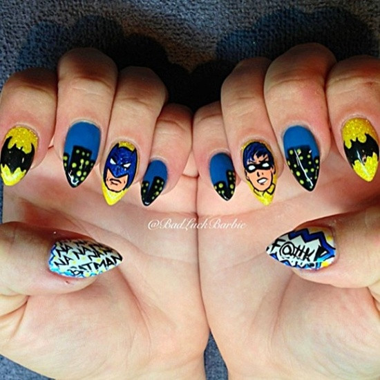 Batman Nail Designs
 35 Designs Batman Nail Art For Batman Fans